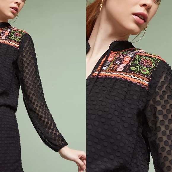 ANTHROPOLOGIE Evensong Embroidered Romper
by Harlyn - Picture 3 of 14